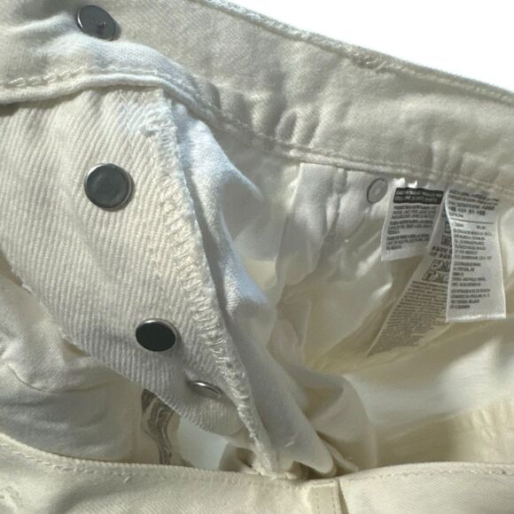 Levi’s 501 CT White Straight Leg Distressed Jeans - Picture 12 of 12